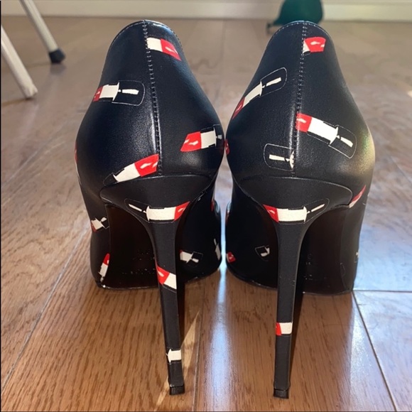 💥SOLD💥 SAINT LAURENT LEATHER LIPSTICK HEELS - Picture 9 of 13
